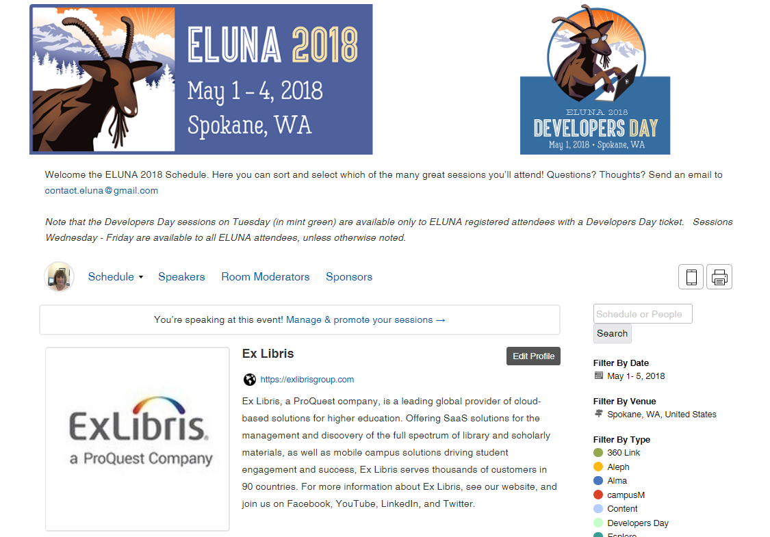 Ex Libris User Groups  ELUNA, IGeLU, and Regional User Groups